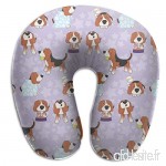 Travel Pillow America's Top Dog Memory Foam U Neck Pillow for Lightweight Support in Airplane Car Train Bus - B07VD3GLVN